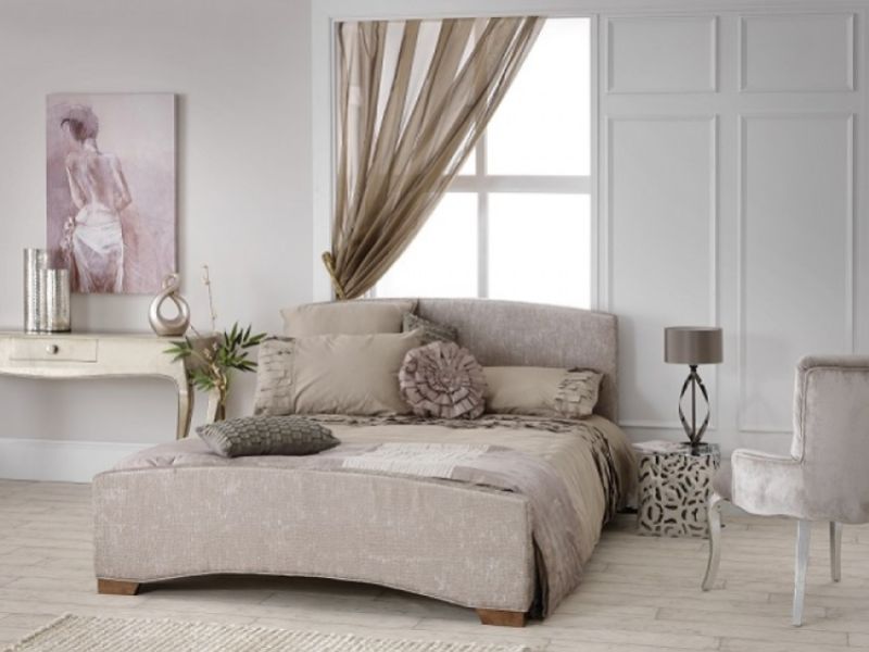 Serene Anastasia 6ft Super Kingsize Mink Fabric Bed Frame