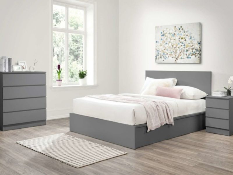 Birlea Oslo Grey 5ft Kingsize Ottoman Bed Frame