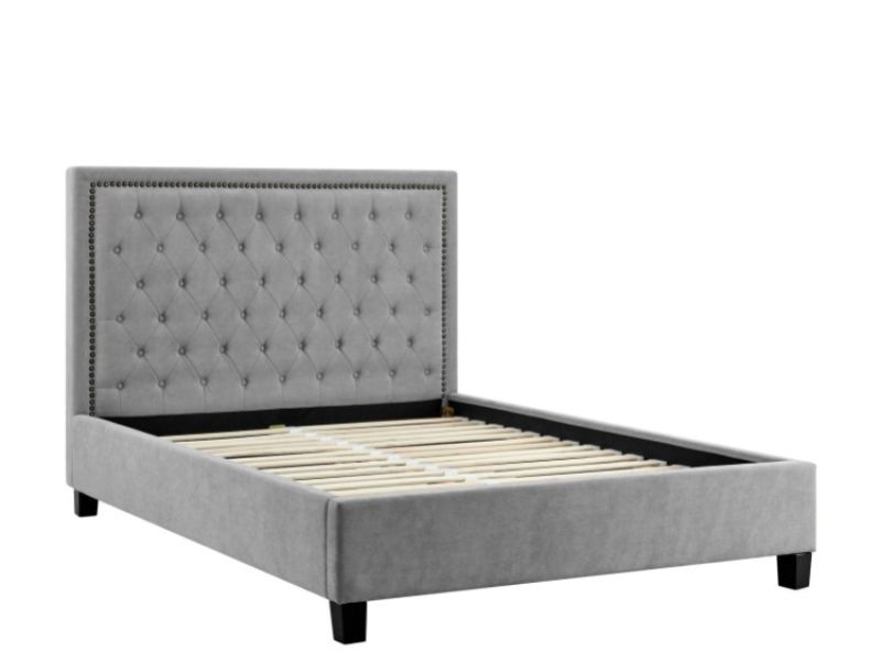 Limelight Rhea 5ft Kingsize Light Grey Fabric Bed Frame