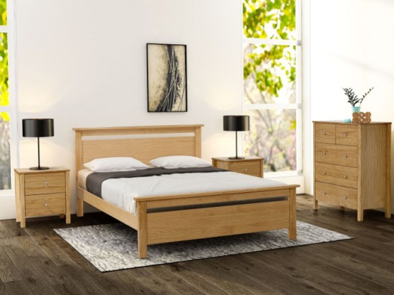 Limelight Nero 6ft Super Kingsize Oak Bed Frame