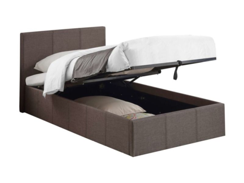 Birlea Berlin 3ft Single Grey Fabric Ottoman Bed