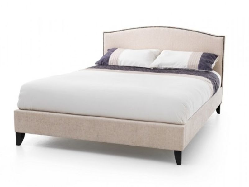 Serene Charlotte 4ft6 Double Cream Fabric Bed Frame