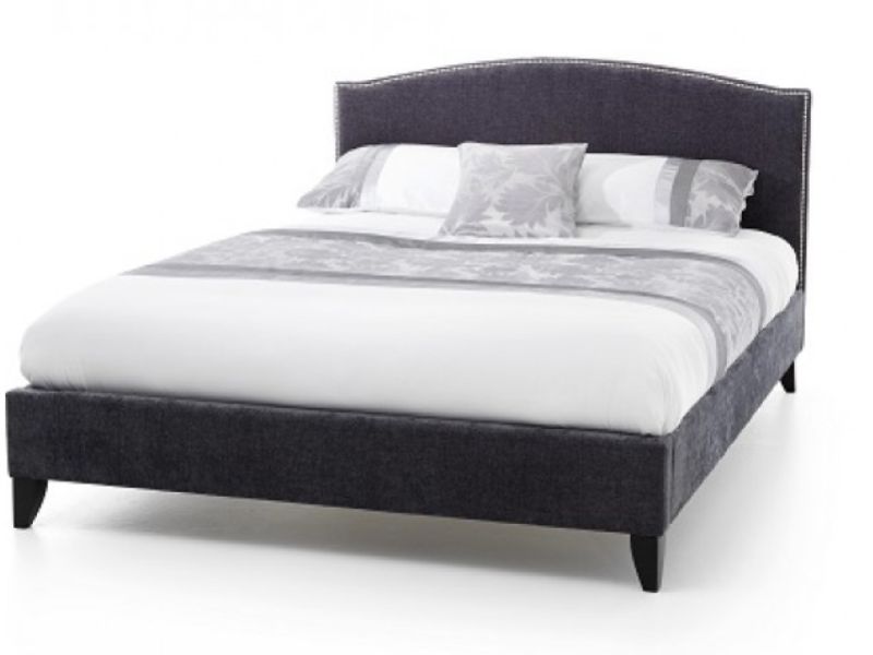Serene Charlotte 4ft6 Double Charcoal Fabric Bed Frame