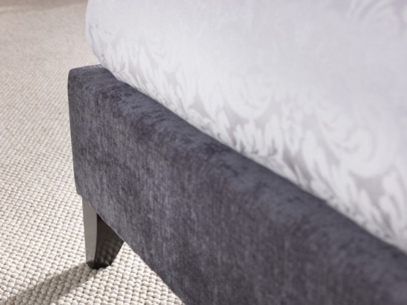 Serene Charlotte 4ft6 Double Charcoal Fabric Bed Frame