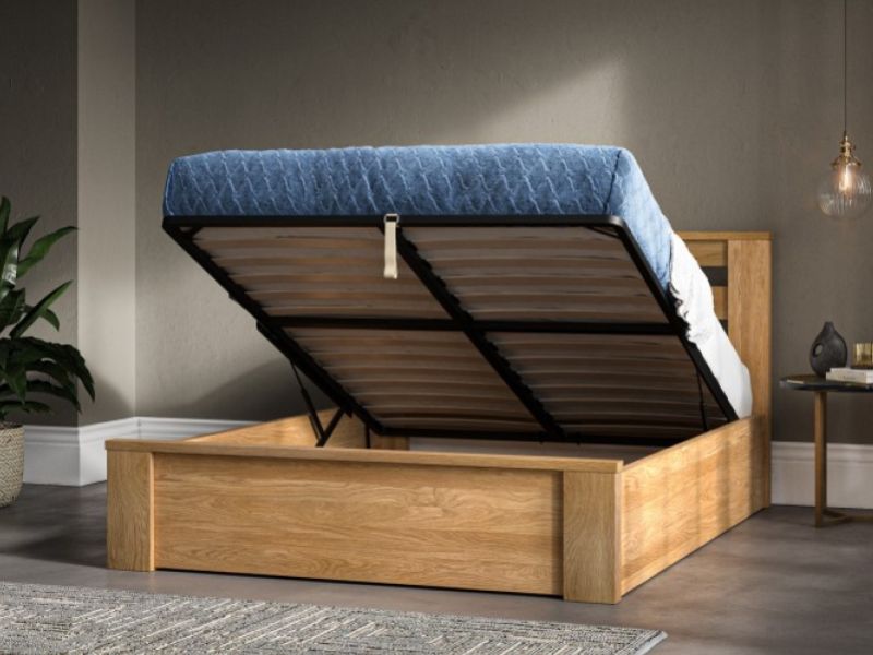 Emporia Charnwood 5ft Kingsize Solid Oak Ottoman Bed Frame
