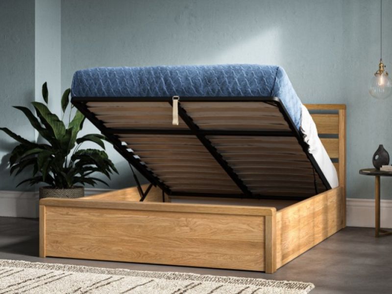 Emporia Modena 6ft Super Kingsize Solid Oak Ottoman Bed Frame