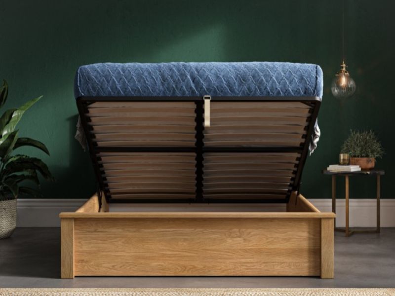 Emporia Monaco 4ft6 Double Solid Oak Ottoman Bed Frame