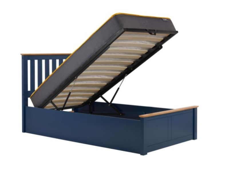 Birlea Phoenix 3ft Single Navy Blue Ottoman Lift Wooden Bed Frame