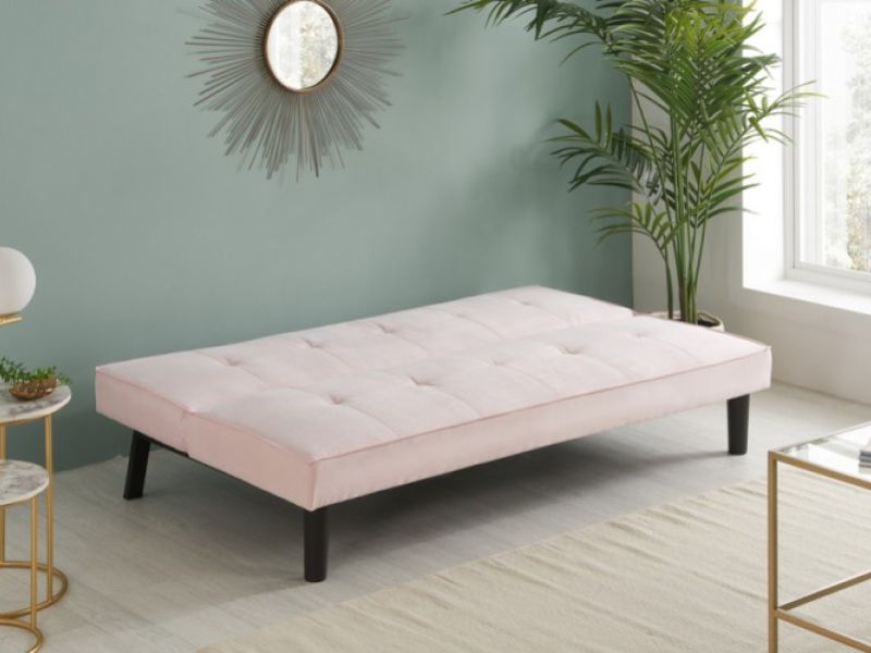 Birlea Aurora Blush Pink Fabric Sofa Bed