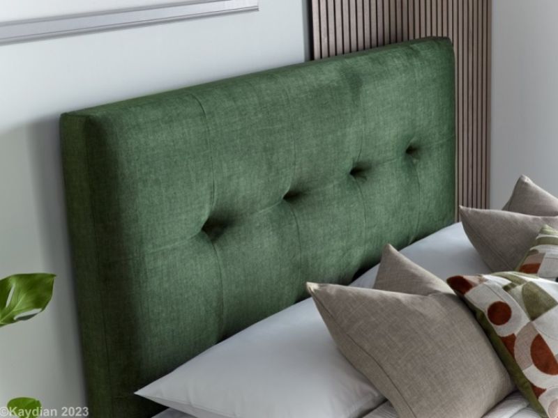 Kaydian Walkworth 5ft Kingsize Slate Fabric Ottoman Storage Bed