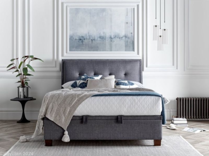 Kaydian Accent 6ft Super Kingsize Vogue Grey Ottoman Storage Bed