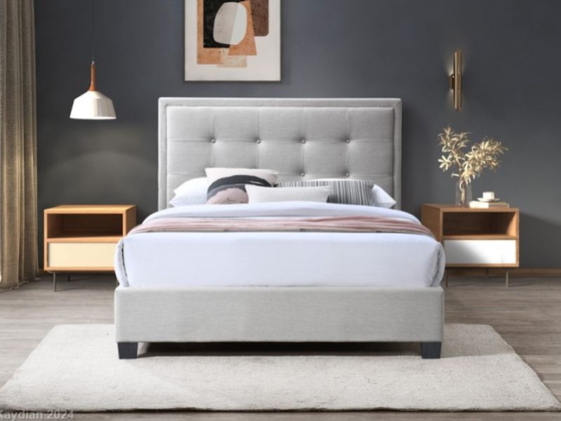 Kaydian Gainford 4ft6 Double Bolero Natural Fabric Bed Frame