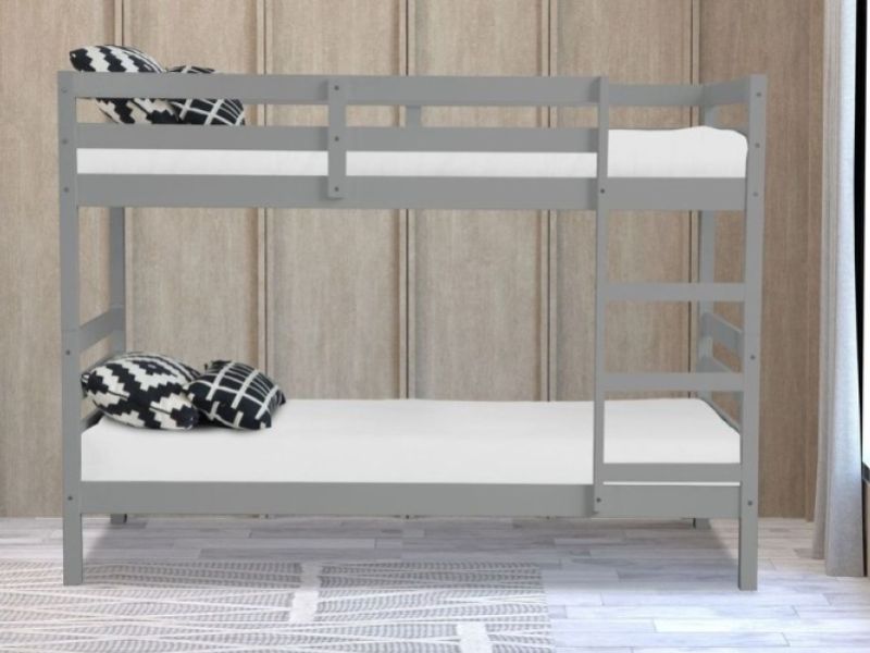 Flintshire Bailey Grey Wooden Bunk Bed