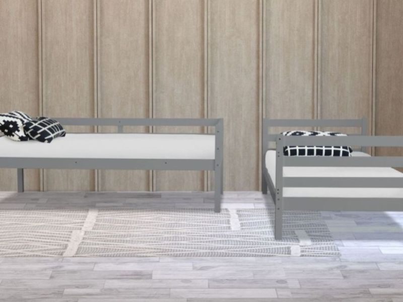 Flintshire Bailey Grey Wooden Bunk Bed