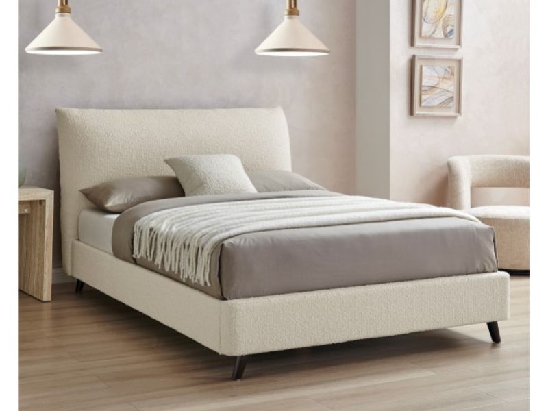 Limelight Luna 4ft6 Double Ivory Boucle Fabric Bed Frame