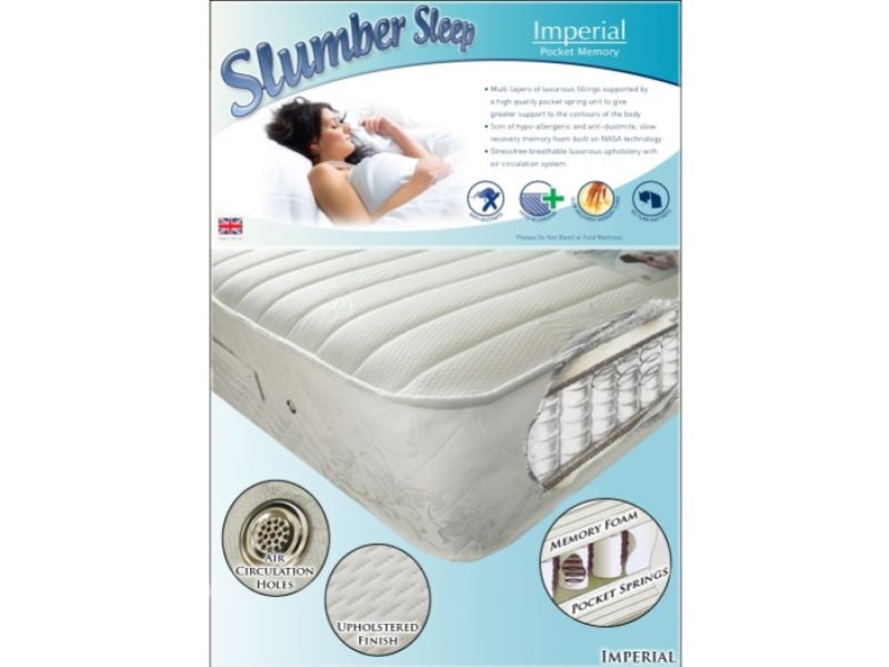 Time Living Slumber Sleep Imperial 5ft Kingsize 1200 Pocket With Memory Mattress BUNDLE DEAL (3 - 5 Working Day Delivery)