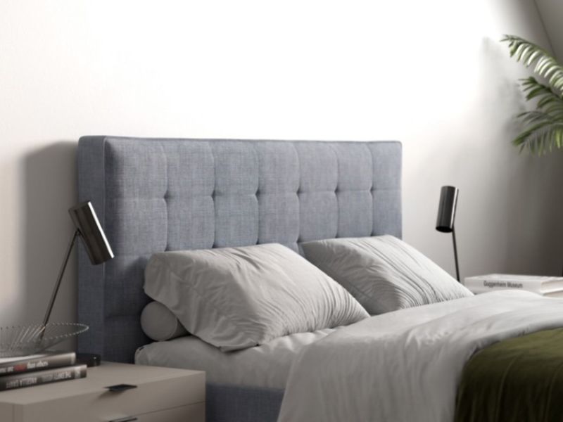 Flair Furnishings Perth 4ft6 Double Grey Fabric Bed Frame