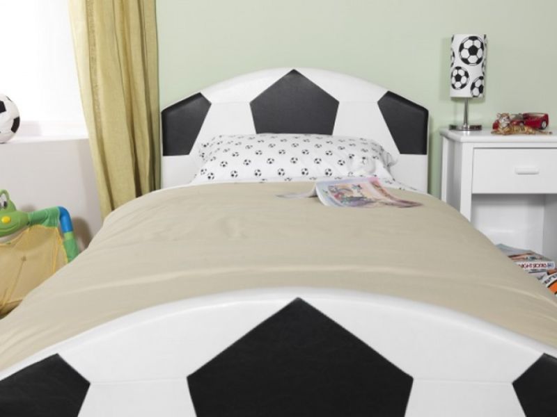 Serene Pallone 3ft Single Faux Leather Football Bed