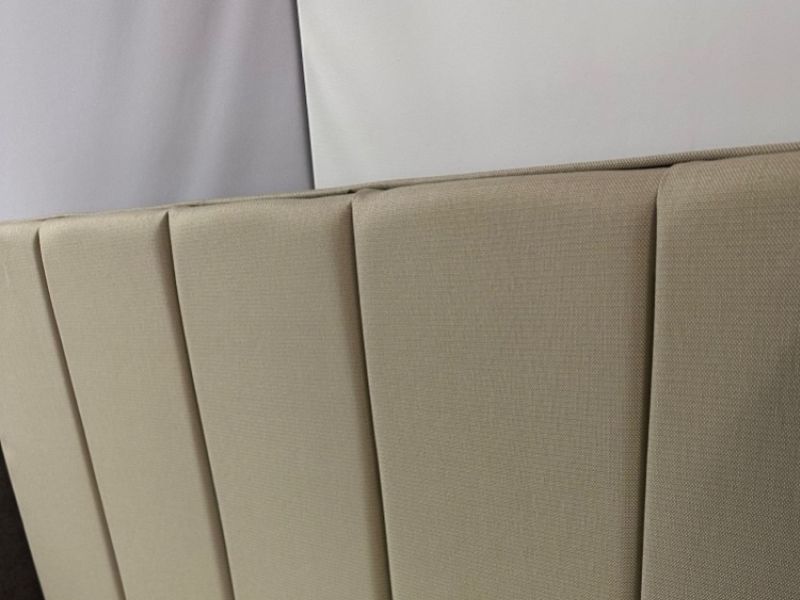 STORE CLEARANCE Silentnight Rejuvenate 4ft6 Double 1600 Mirapocket 4 Drawer Divan Bed And Brescia Headboard In Sandstone