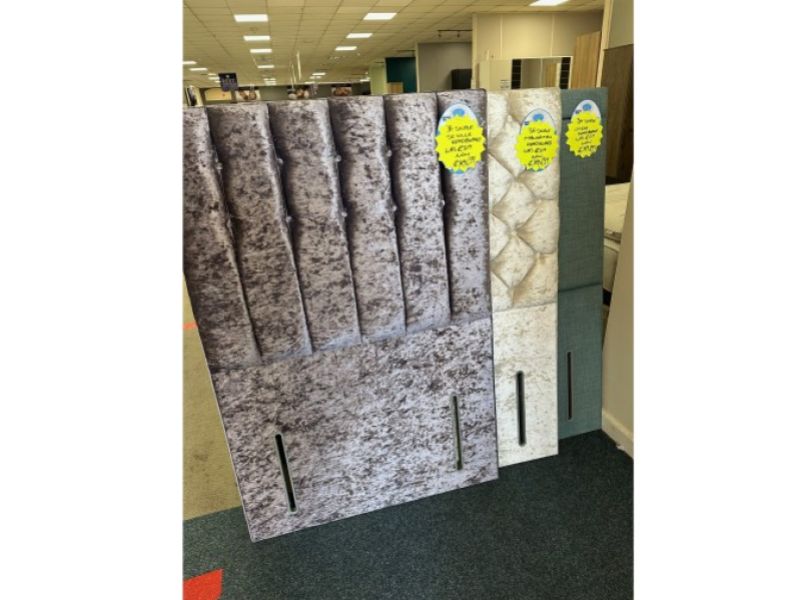 STORE CLEARANCE 3ft Single Fabric Headboards