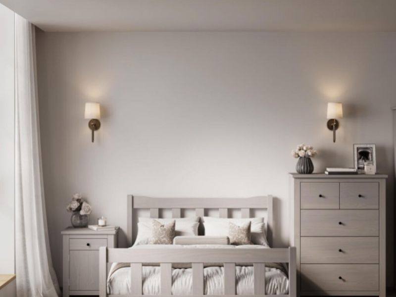 LPD Havana Pine Bedside In Grey