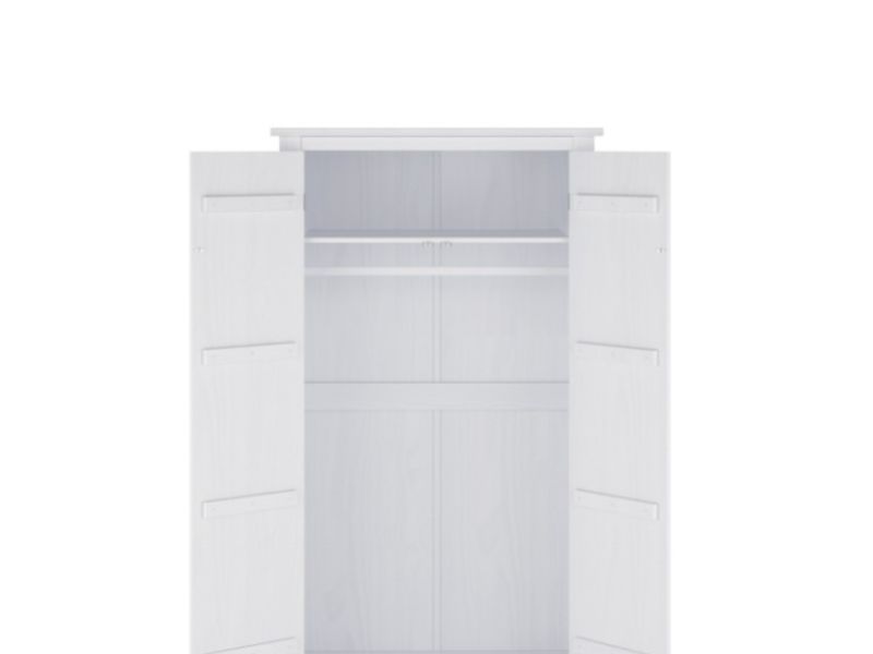 LPD Havana Pine 2 Door Wardrobe In White