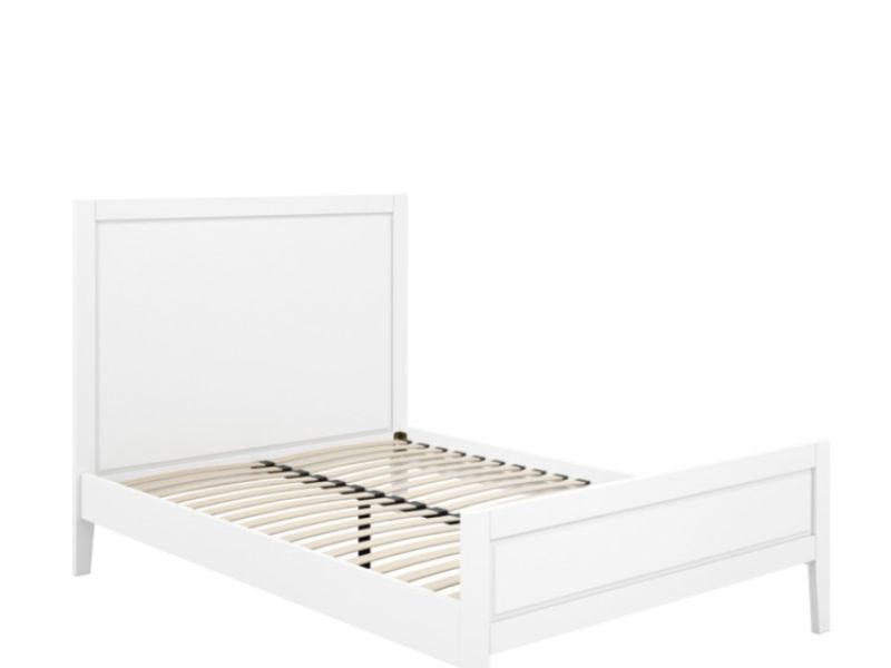 LPD Bay 5ft Kingsize White Wooden Bed Frame