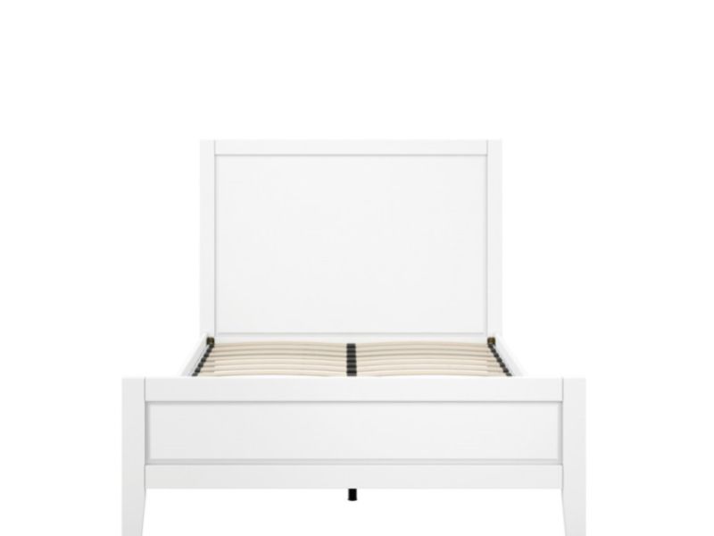 LPD Bay 5ft Kingsize White Wooden Bed Frame