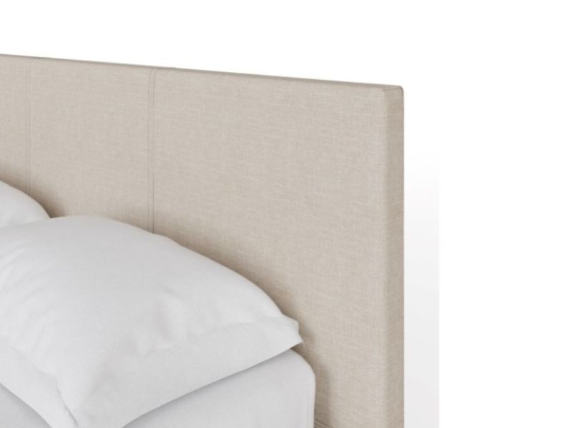 GFW End Lift Ottoman 4ft6 Double Natural Fabric Bed Frame