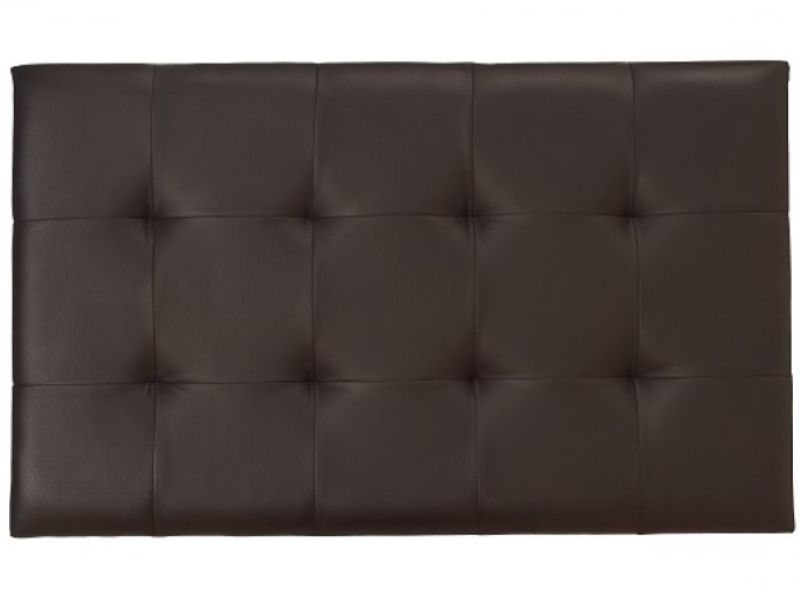 Serene Romana 3ft Single Brown Faux Leather Headboard