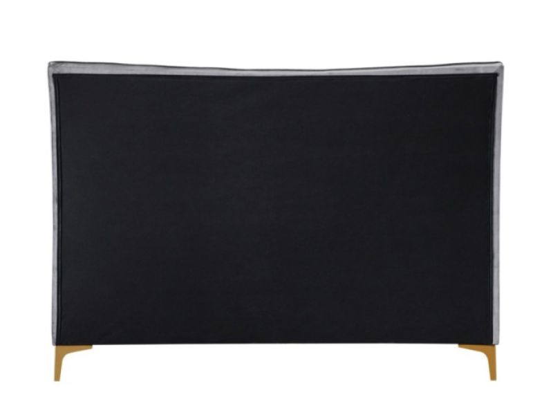 Birlea Clover 4ft6 Double Grey Velvet Fabric Bed Frame