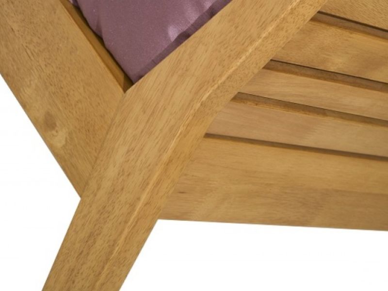 Serene Zahra Honey Oak 4ft6 Double Wooden Bed Frame