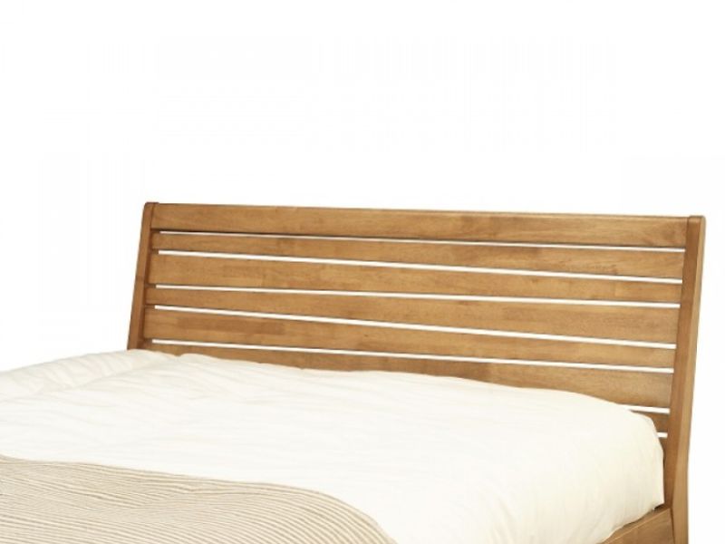 Serene Zahra Honey Oak 4ft6 Double Wooden Bed Frame