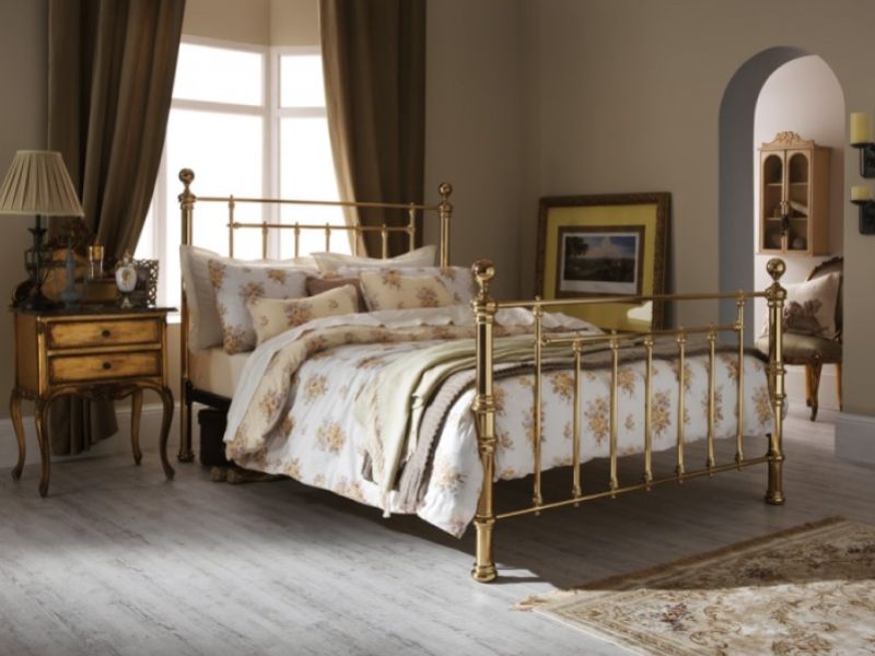 Serene Benjamin 4ft Small Double Brass Metal Bed Frame