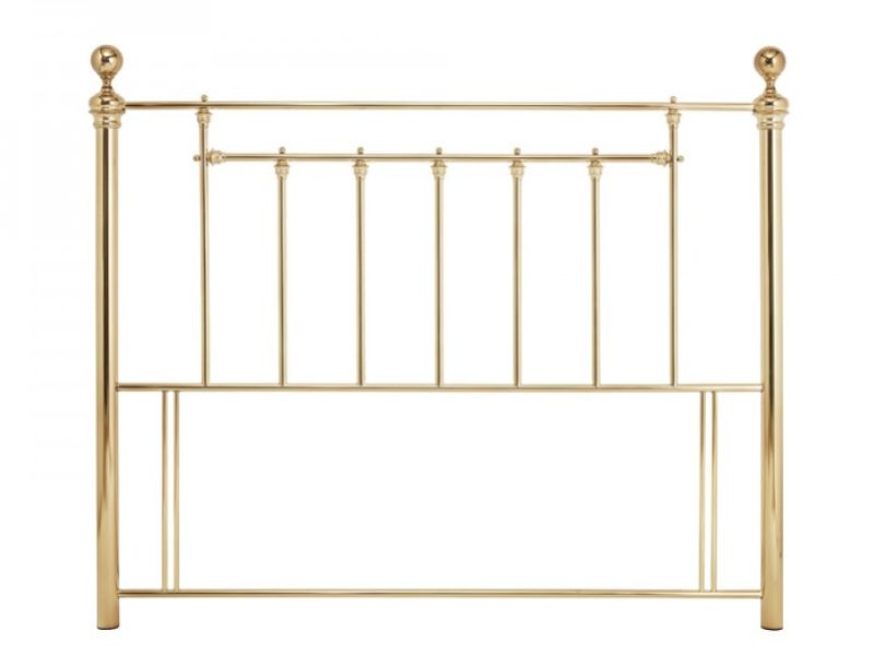 Serene Benjamin 4ft Small Double Brass Metal Headboard