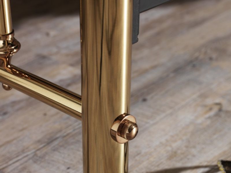 Serene Solomon 5ft King Size Brass Metal Bed Frame