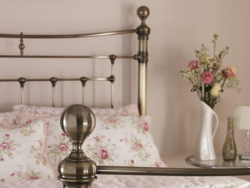 Serene Edmond 5ft King Size Brass Metal Bed Frame