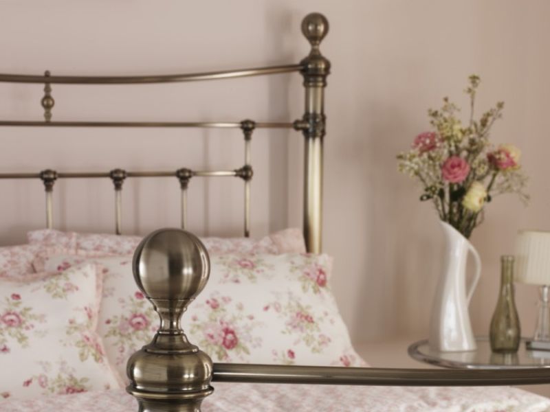 Serene Edmond 6ft Super King Size Brass Metal Bed Frame