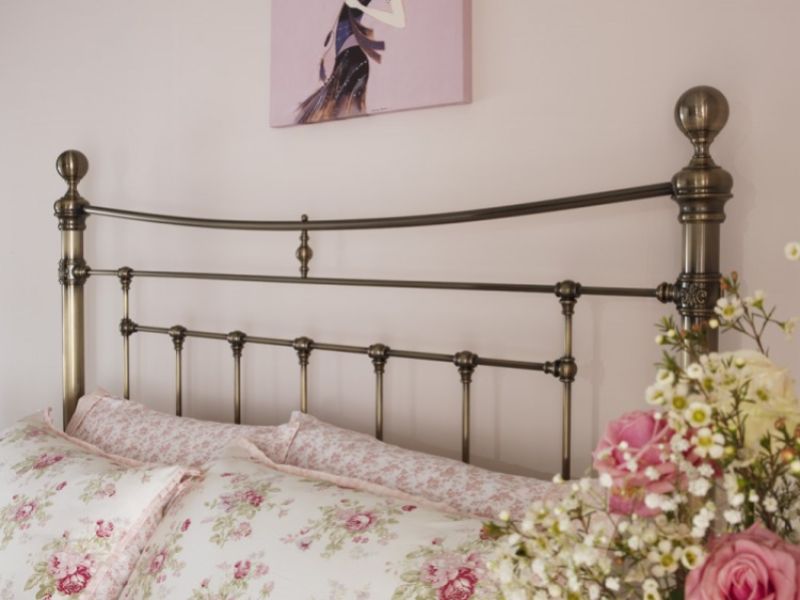 Serene Edmond 6ft Super King Size Brass Metal Bed Frame