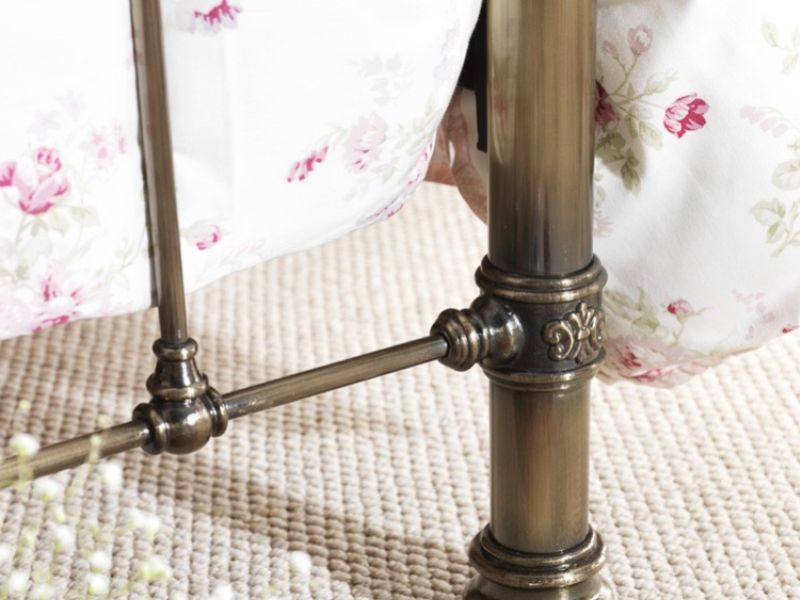 Serene Edmond 5ft King Size Brass Metal Bed Frame