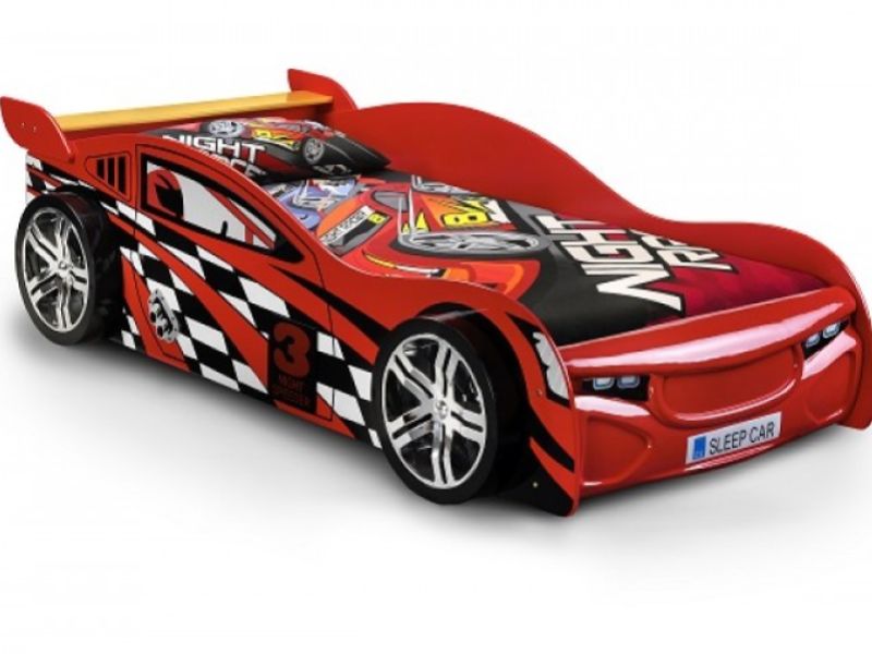 Julian Bowen Scorpion Racer Red 3ft Single Car Bed Frame