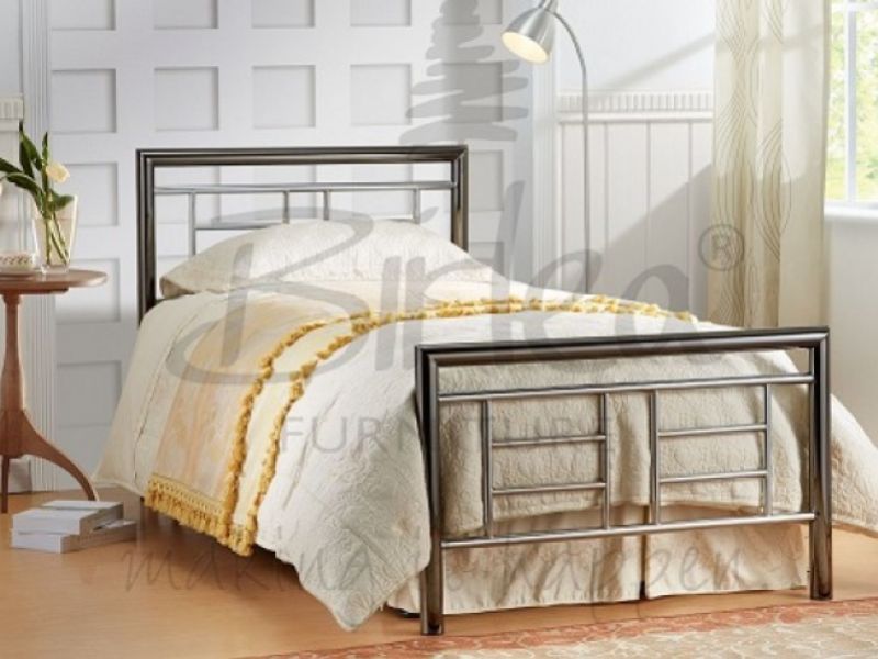 Birlea Montana Chrome and Nickel 3ft Single Metal Bed Frame