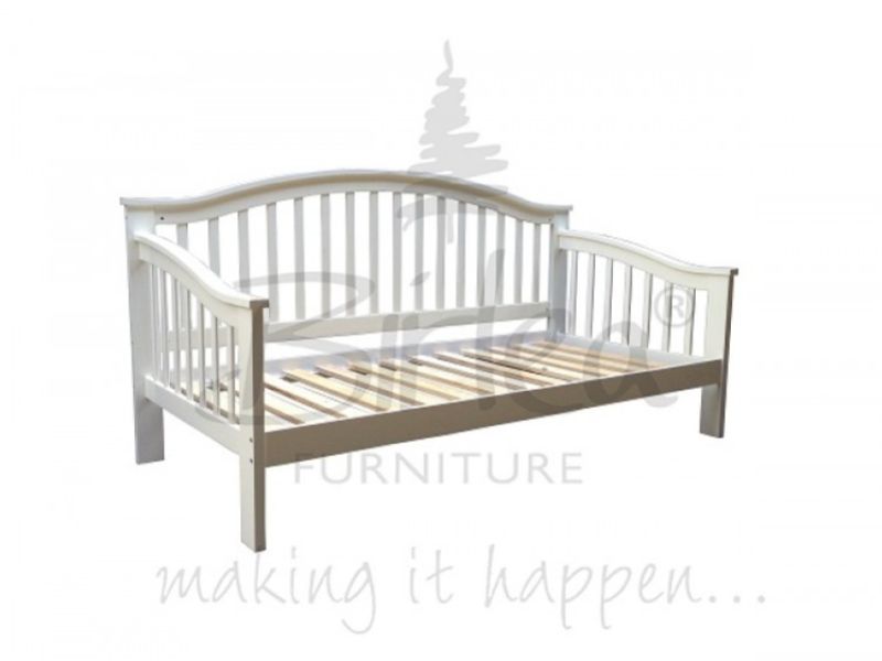 Birlea Savannah Wooden Day Bed Frame with White Finish