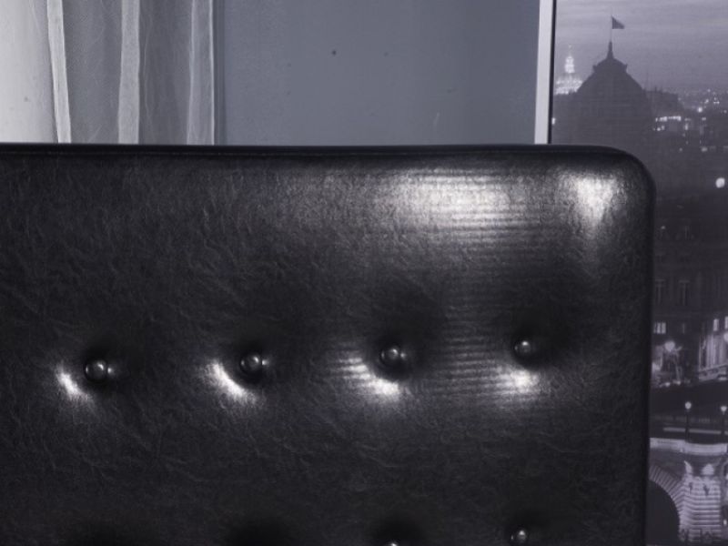 Limelight Comet 5ft Kingsize Black Leather Bed Frame