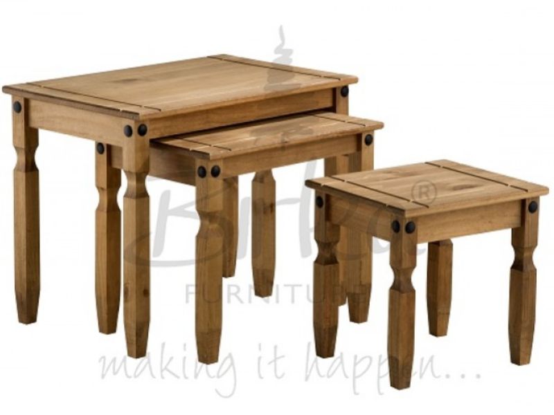 Birlea Corona Pine Nest of Tables