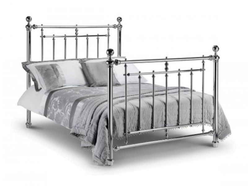 Julian Bowen Empress 4ft6 Double Chrome Metal Bed Frame
