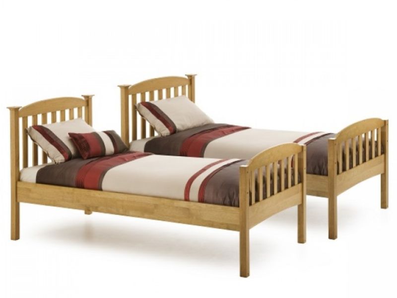 Serene Eleanor 3ft Single Oak Wooden Bunk Bed