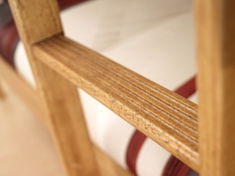 Serene Eleanor 3ft Single Oak Wooden Bunk Bed