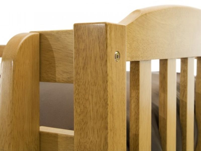 Serene Eleanor 3ft Single Oak Wooden Bunk Bed