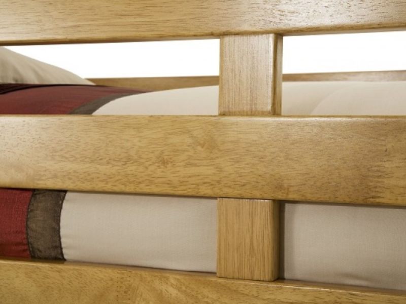 Serene Eleanor 3ft Single Oak Wooden Bunk Bed